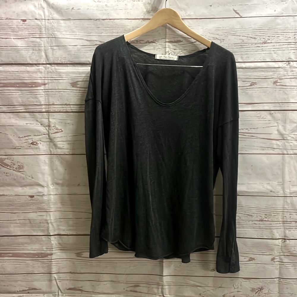 We the Free long sleeve Tshirt with button sleeves